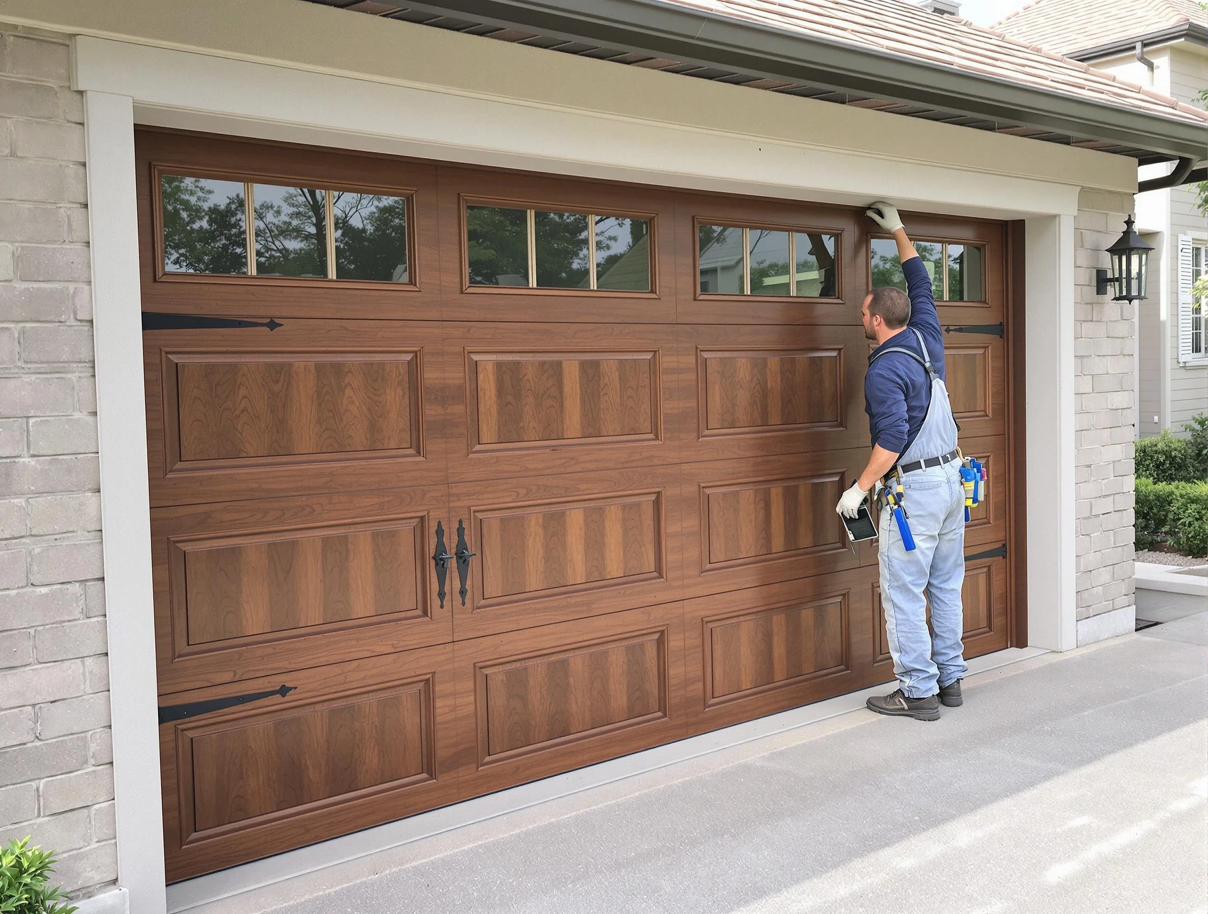 Custom garage door showcase by Vero Beach Garage Door Repair in Vero Beach