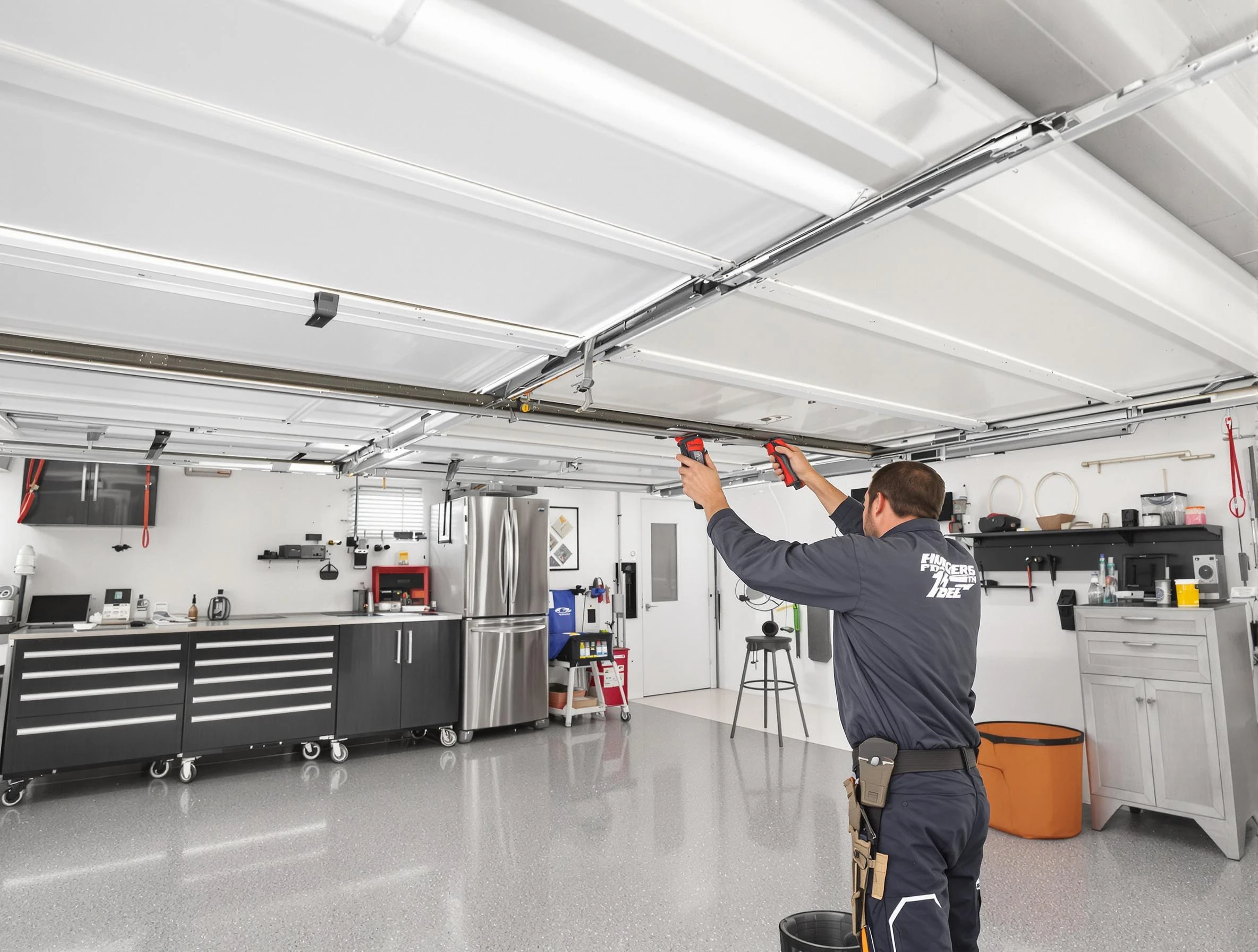 Overhead garage door repair service by Vero Beach Garage Door Repair in Vero Beach